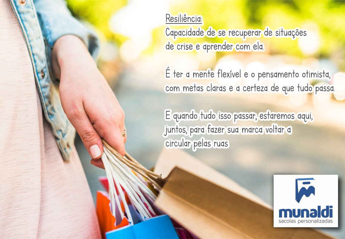 Sacolas personalizadas e resiliência