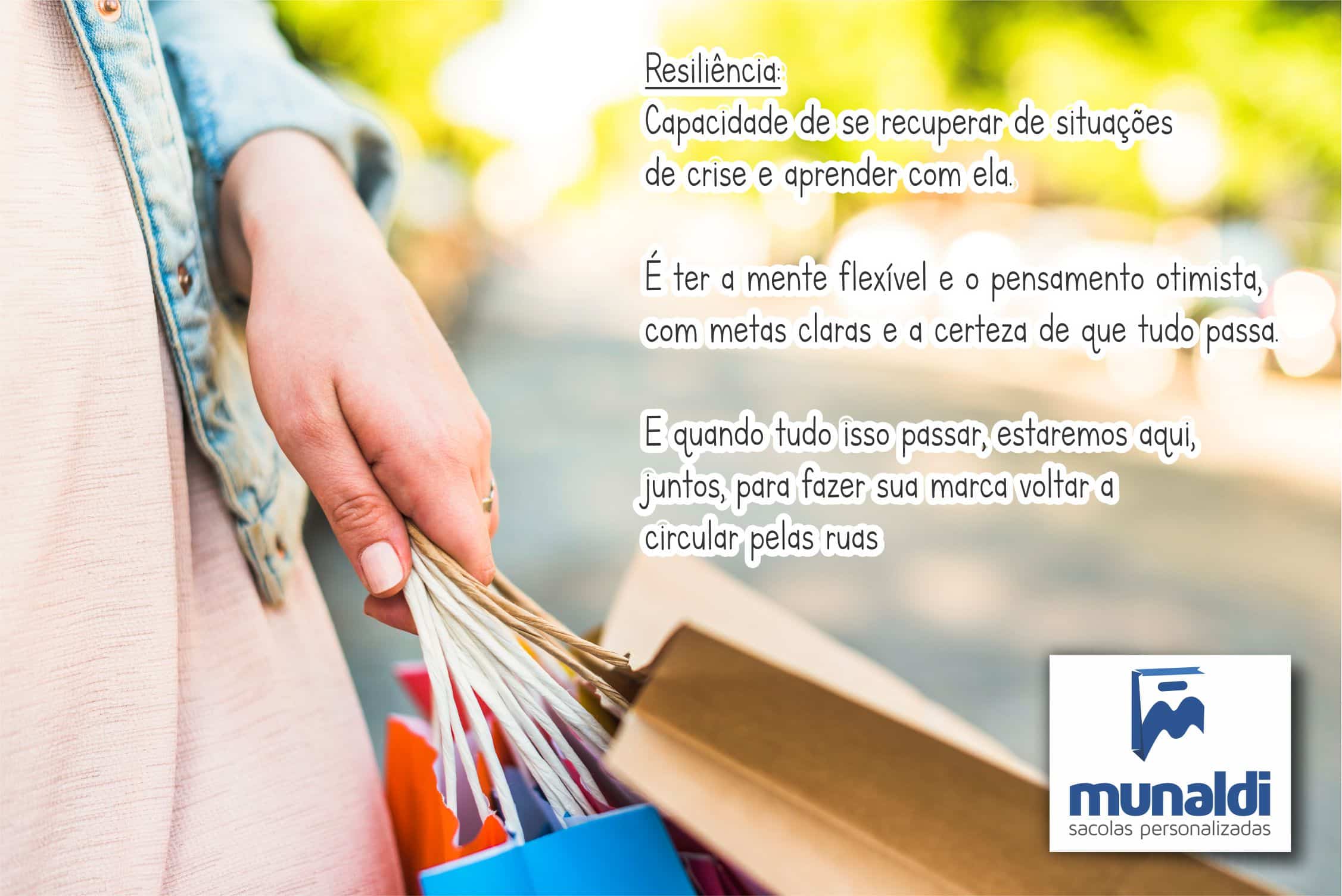 Sacolas personalizadas e resiliência