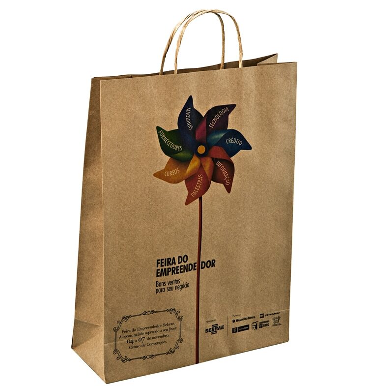 Sacolas Personalizadas de Papel Kraft