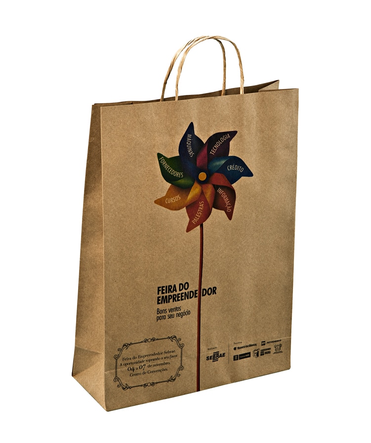 Sacolas Personalizadas de Papel Kraft