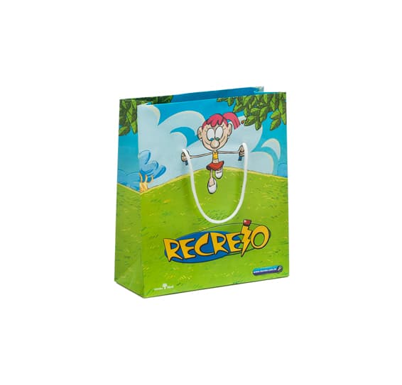 Sacolas de Papel Branco Personalizado