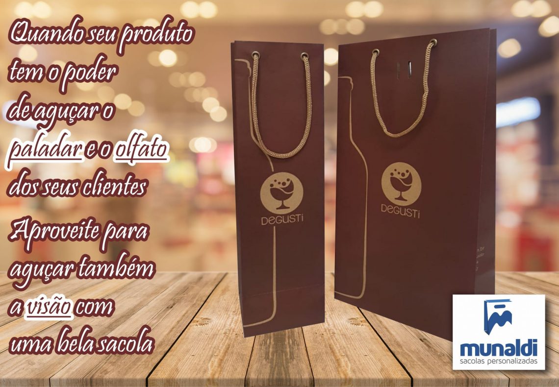 Sacolas para Adegas e Vinícolas