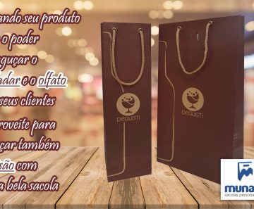 Sacolas para Adegas e Vinícolas