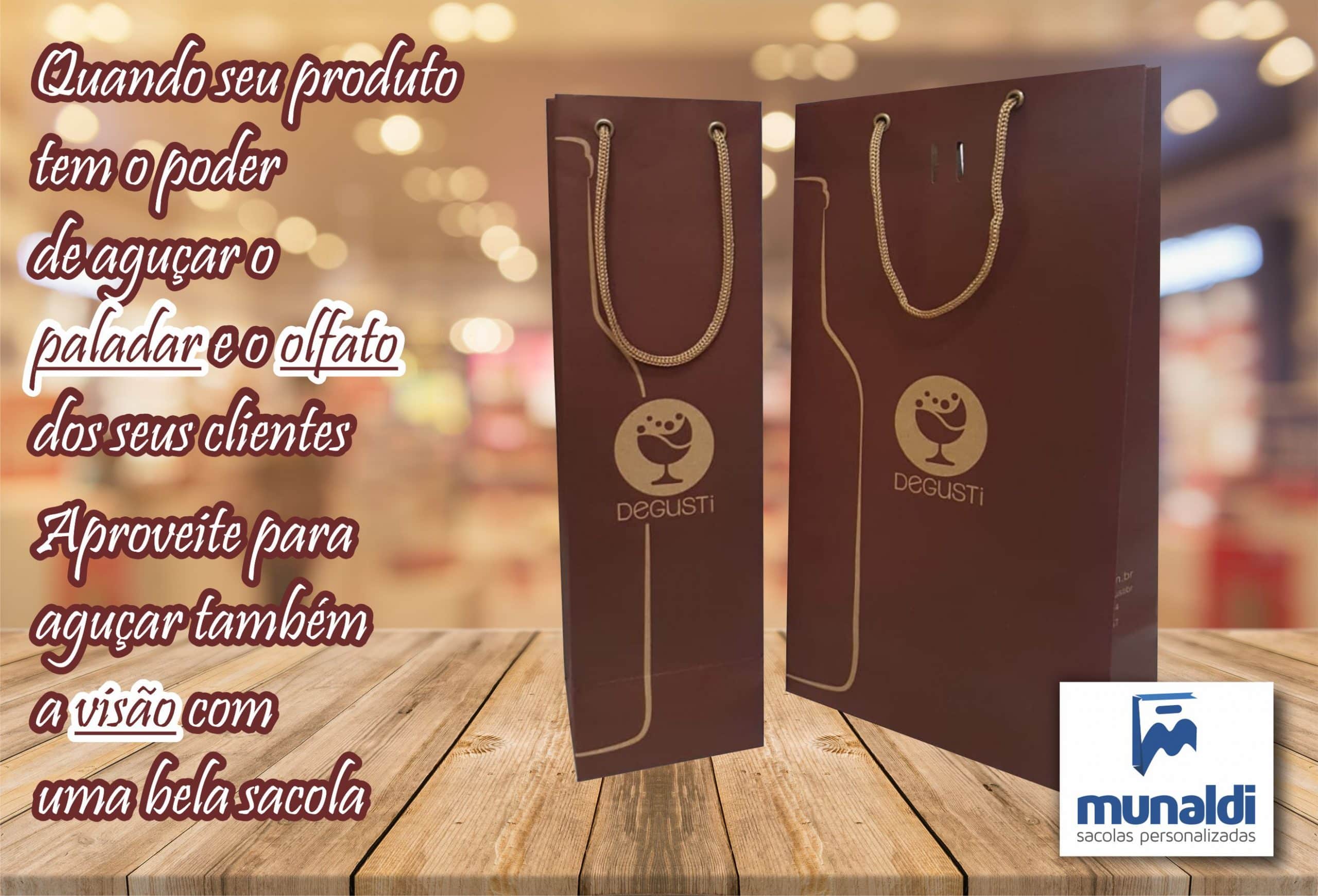 Sacolas para Adegas e Vinícolas